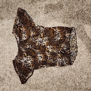 Animal print blouse